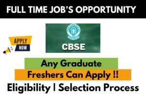 CBSE BOARD Recruitment Drive 2024