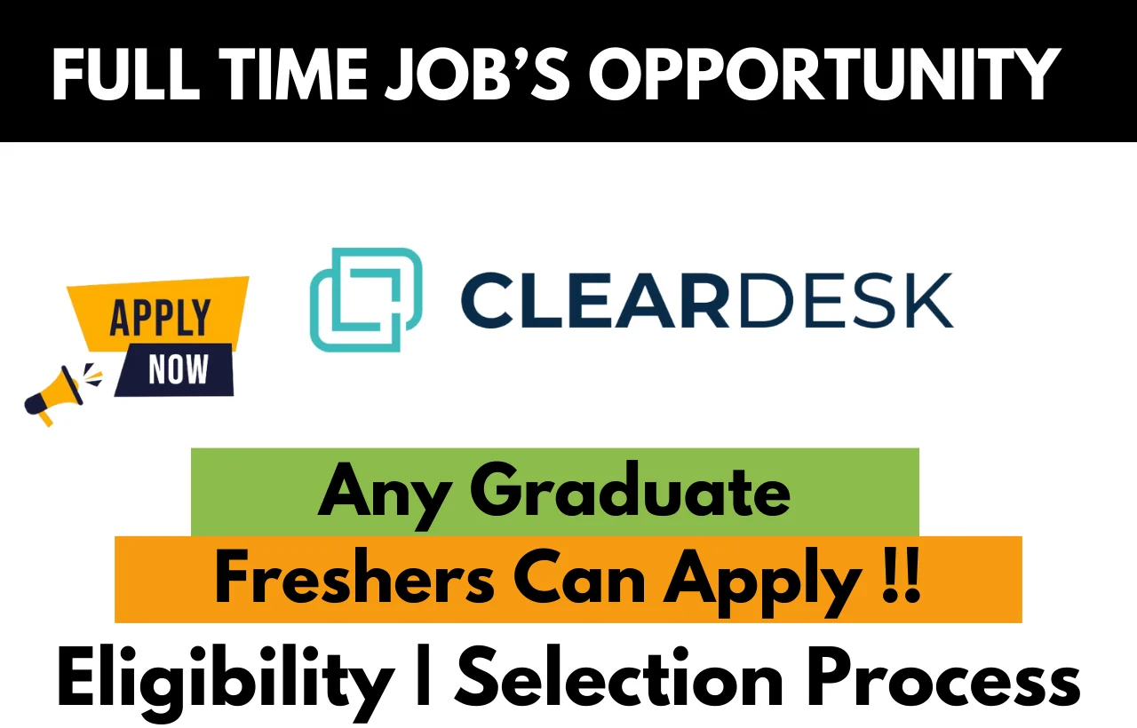 Cleardesk Hiring For Work From Home