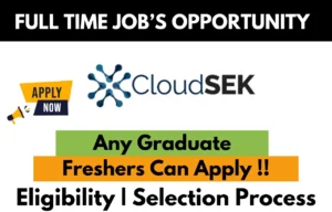 CloudSEK Hiring For 2024