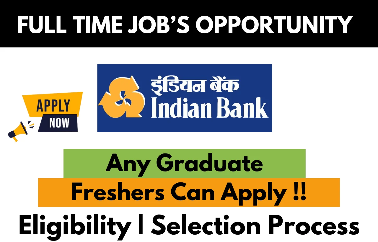 Indian Bank Recruitment Drive For 2024