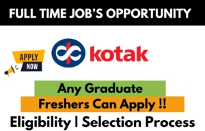 Kotak Mahindra Bank Hiring For 2024