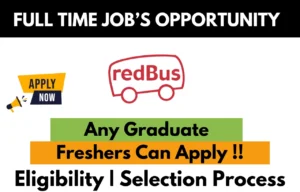 RedBus Hiring For 2024