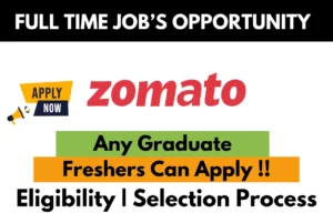 Zomato Hiring For Work From Home