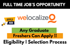 Welocalize Q Hiring For Work From Home