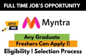 Myntra Hiring For Work From Home