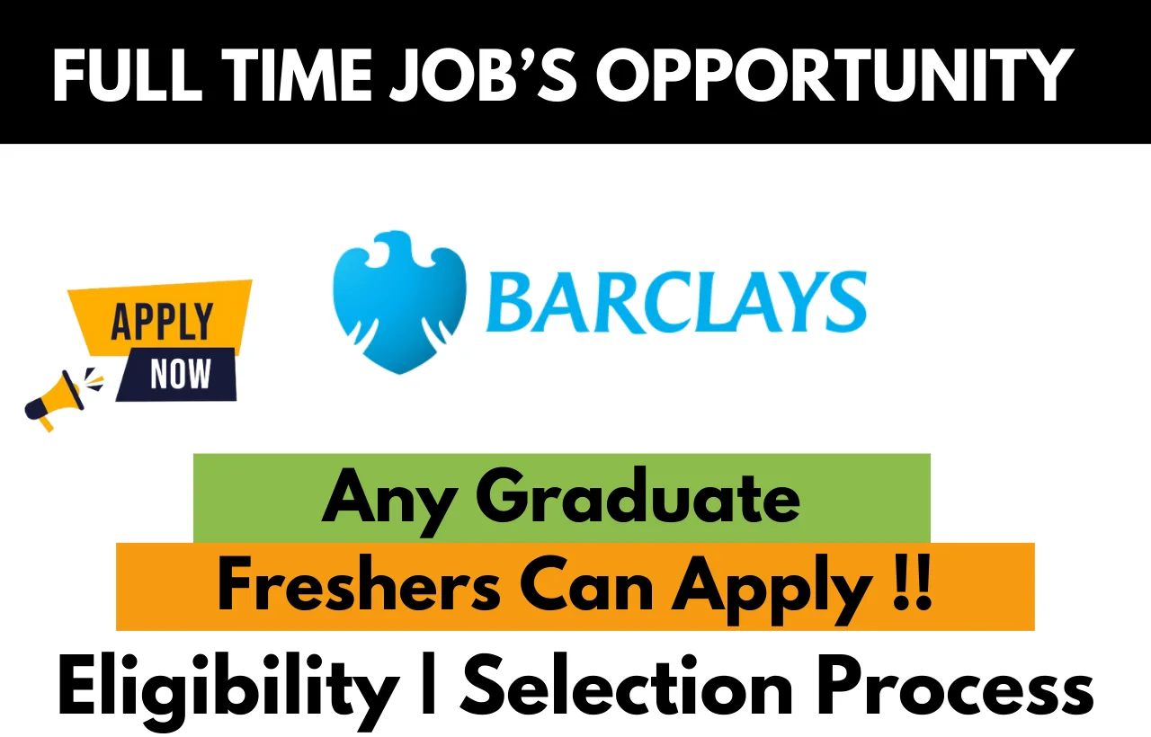 Barclays Hiring For Work From Home