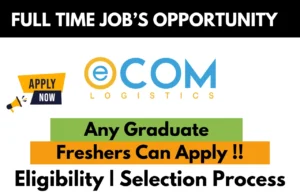Ecom Logistics Hiring For Work From Home