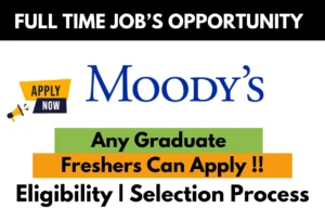 Moodys Corporation Hiring For 2024