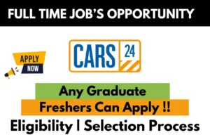 Cars24 Hiring For Work Form Home