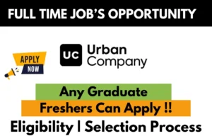 Urban Company Hiring For 2024