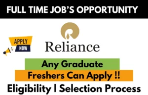 Reliance Hiring For Work From Home