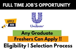 Unilever Hiring For Work From Home