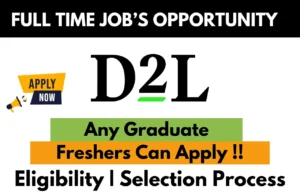 D2L Hiring For Work From Home