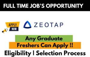 Zeotap Hiring For 2024
