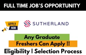 Sutherland Hiring For Work From Home