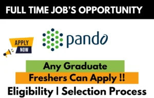Pando Hiring For Freshers