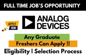 Analog Devices Hiring For Freshers