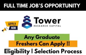 Tower Research Capital Hiring For Freshers
