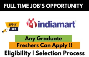 IndiaMART Recruitment Drive 2025