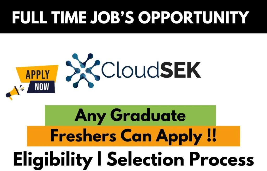 CloudSEK Recruitment Drive 2025