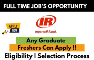 Ingersoll Rand Recruitment Drive 2025
