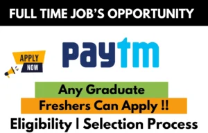 Paytm Recruitment Drive 2025: