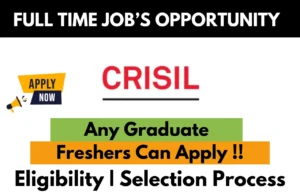 CRISIL Recruitment Drive 2025