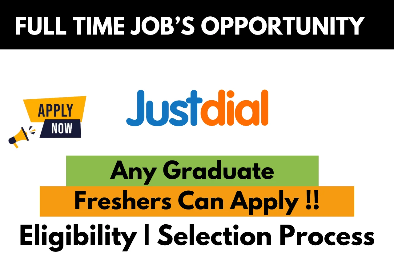 JustDial Recruitment Drive 2026