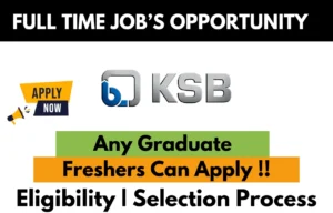 KSB Recruitment Drive 2026