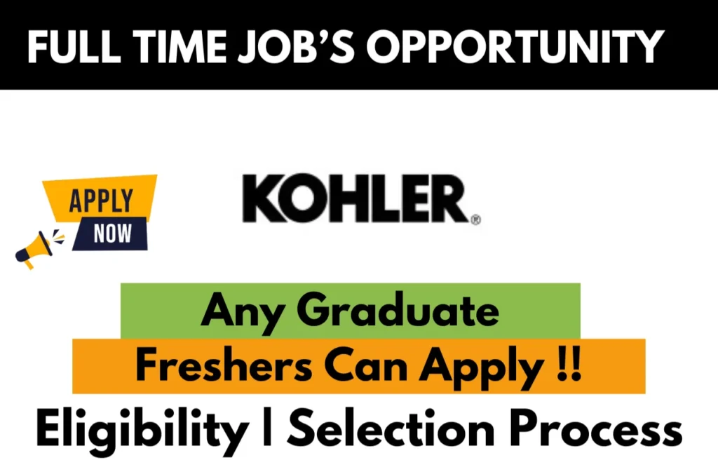 Kohler India Recruitment Drive 2026