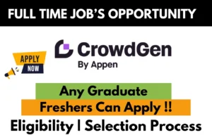CrowdGen Recruitment Drive 2026