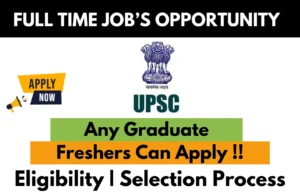 UPSC Recruitment Drive 2026