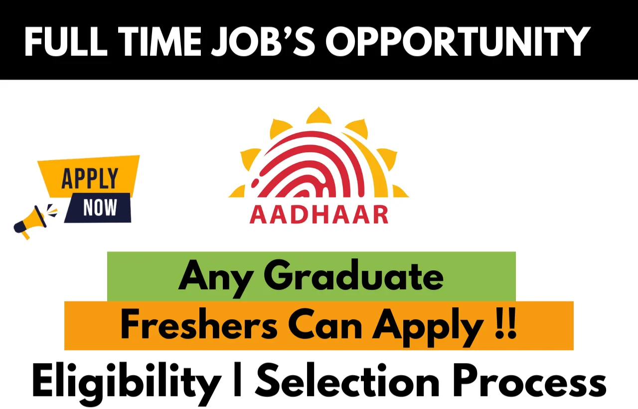 UIDAI Recruitment Drive 2026