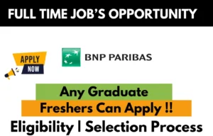 BNP Paribas Recruitment Drive 2026
