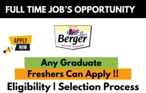 Berger Paints Recruitment Drive 2026