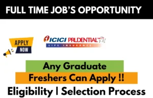 ICICI Prudential Life Recruitment Drive 2026