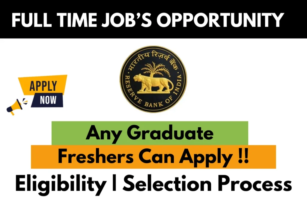 RBI Recruitment Drive 2026