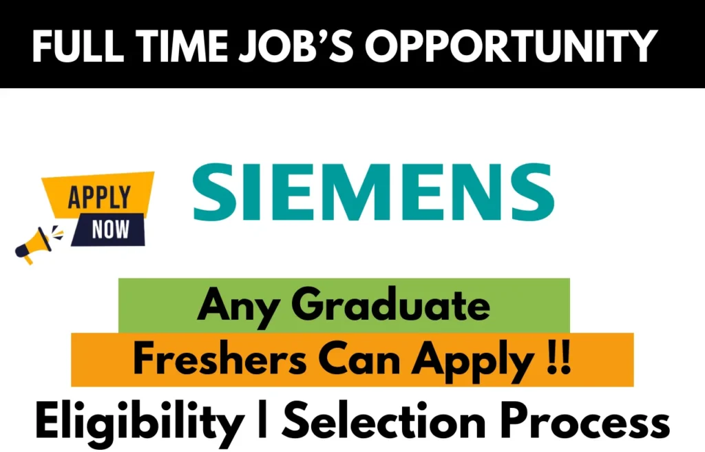 Siemens Recruitment Drive 2026