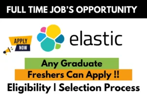 Elastic Recruitment Drive 2026