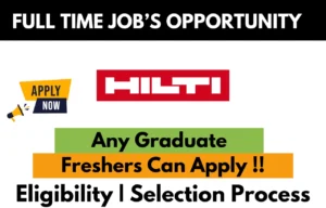 Hilti India Recruitment Drive 2026