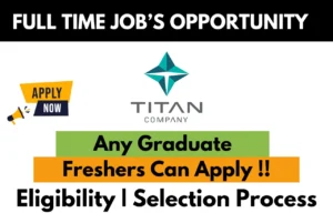 Titan Company Recruitment Drive 2026