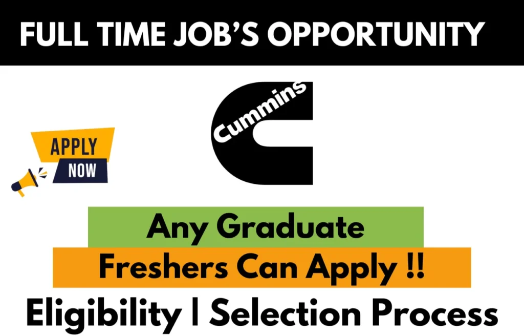 Cummins Recruitment Drive 2026