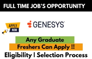 Genesys Recruitment Drive 2026