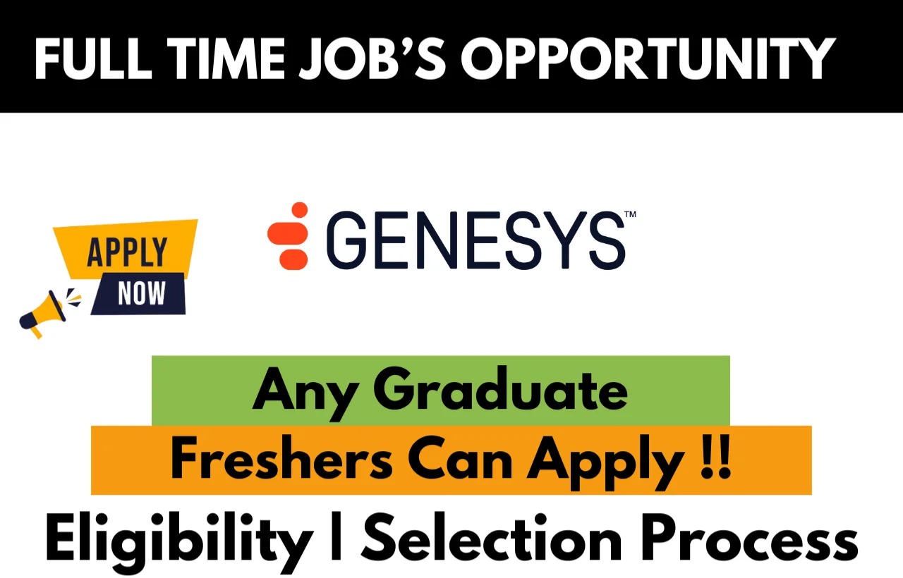 Genesys Recruitment Drive 2026