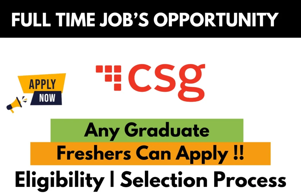 CSG Recruitment Drive 2026