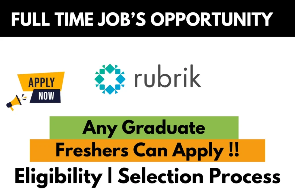 Rubrik Recruitment Drive 2026