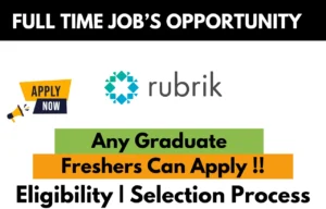 Rubrik Recruitment Drive 2026