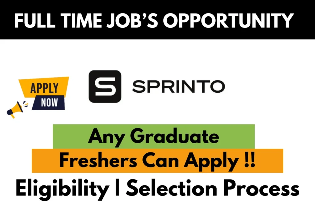 Sprinto Recruitment Drive 2026