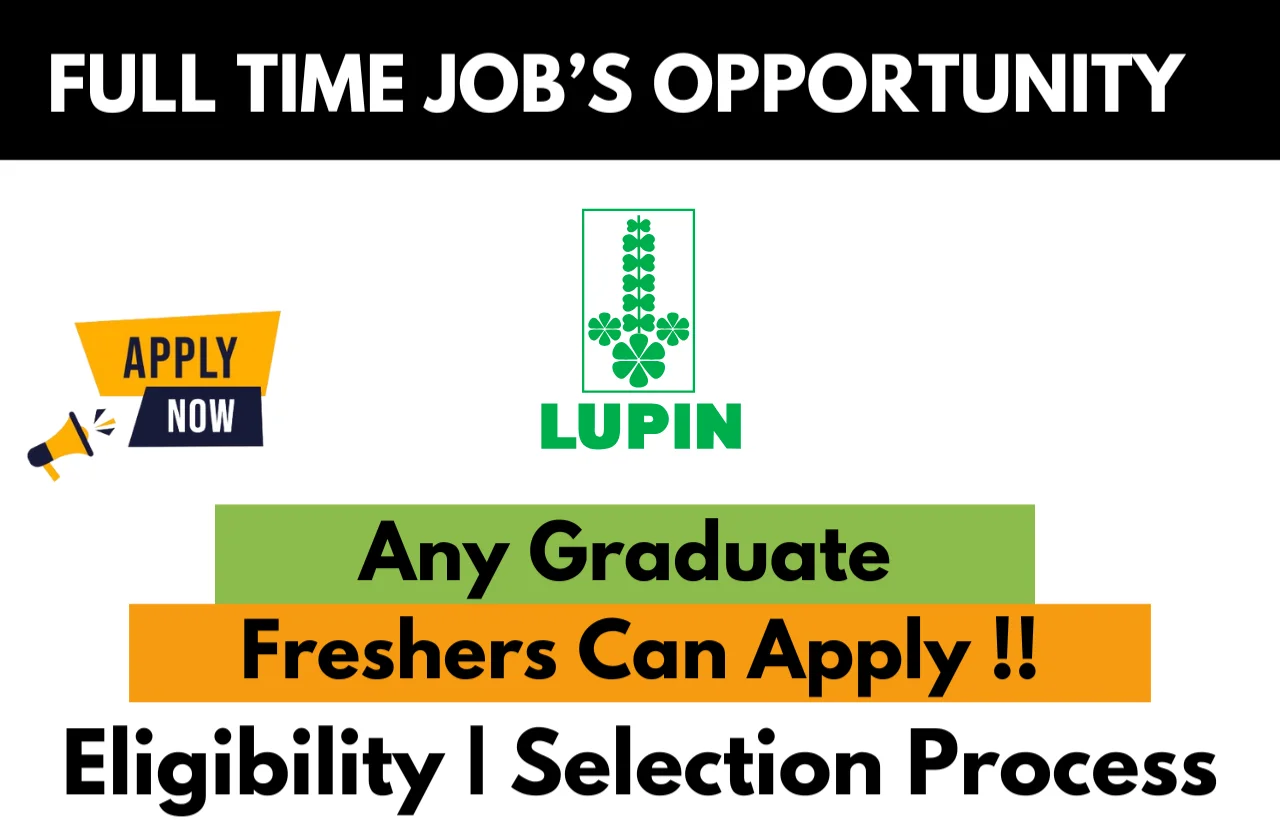Lupin Recruitment Drive 2026