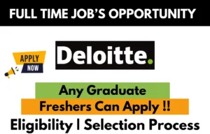 Deloitte Recruitment Drive 2026